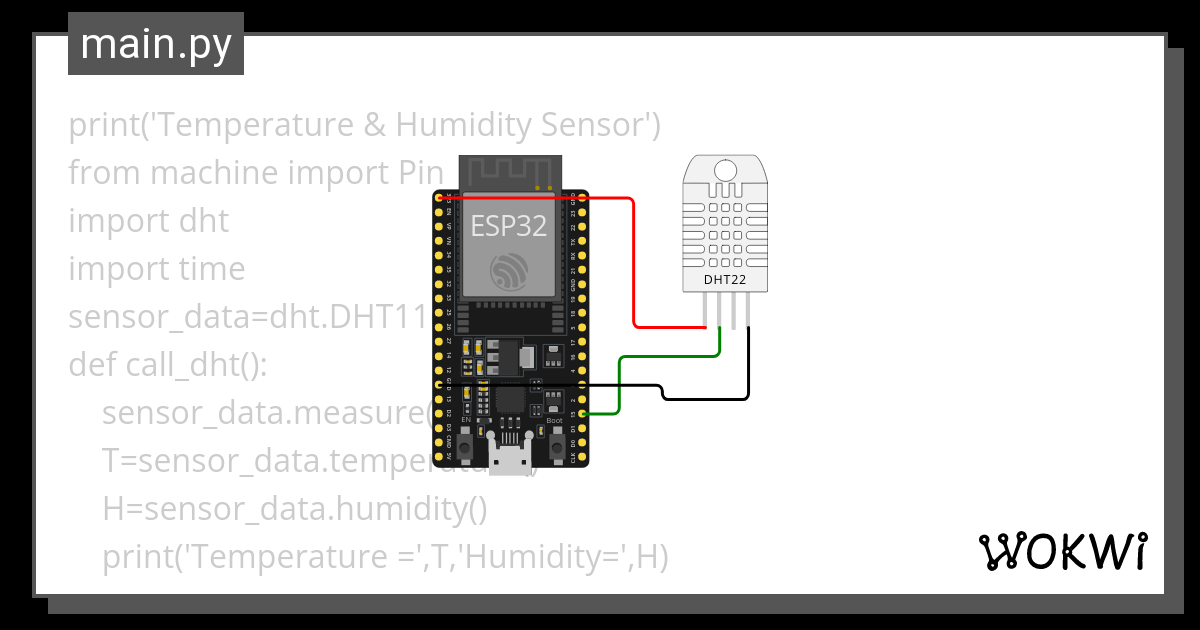 Temperature Humidity Sensors Wokwi Esp Stm Arduino Simulator