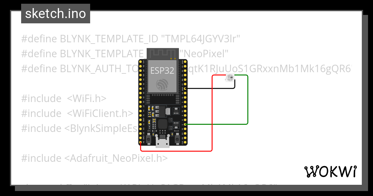 Neopixel Blynk Wokwi Esp Stm Arduino Simulator