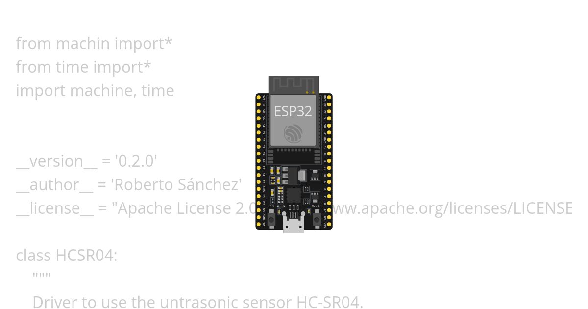 HCSR04 simulation