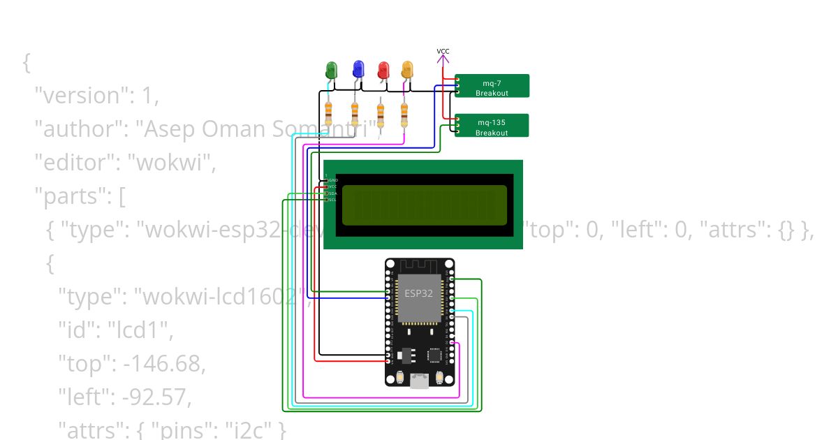 Esp32-MQ136-MQ7 simulation