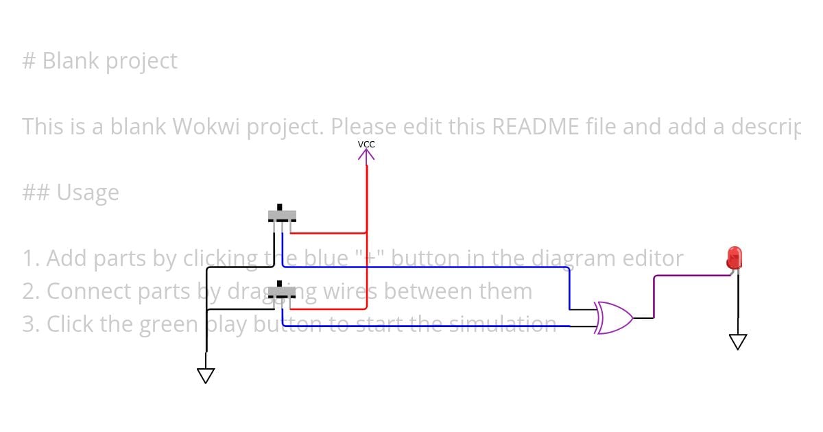 XOR GATE FUNCTIONALITY simulation
