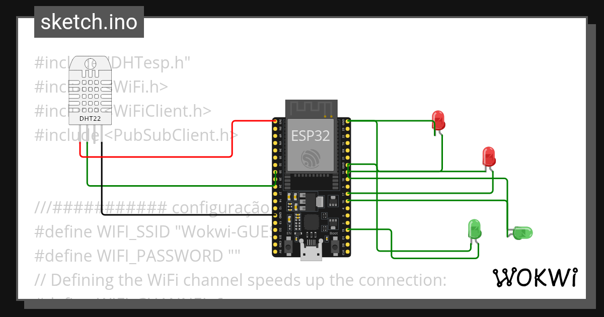 Sensor de temperatura - Wokwi ESP32, STM32, Arduino Simulator