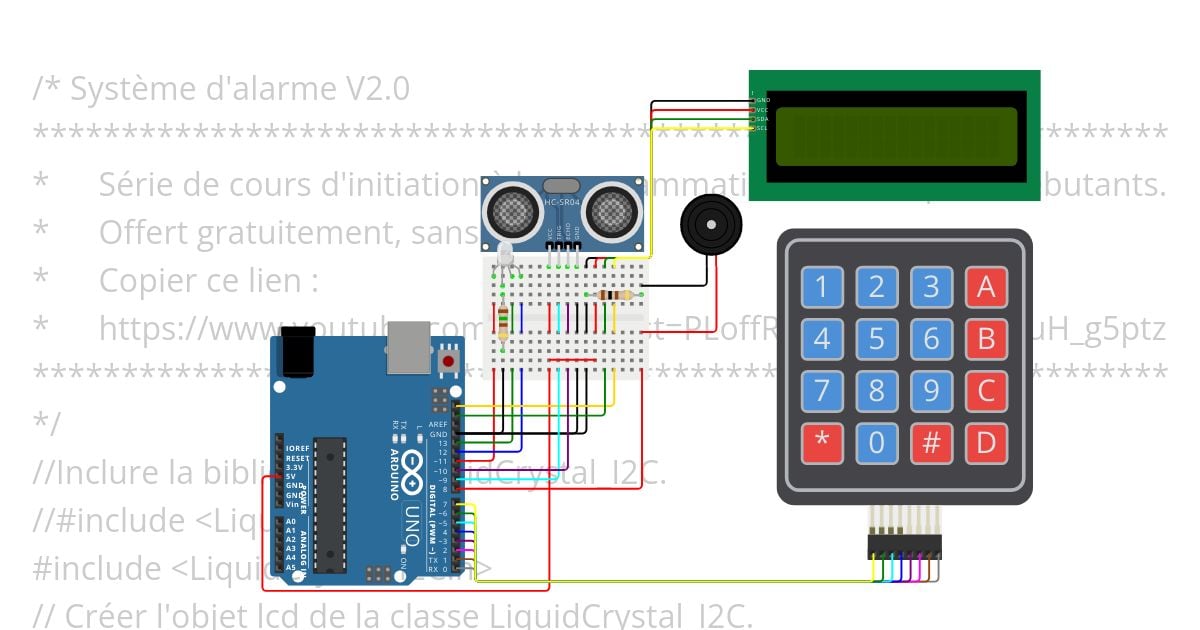 Systeme d'alarme V2.0 simulation