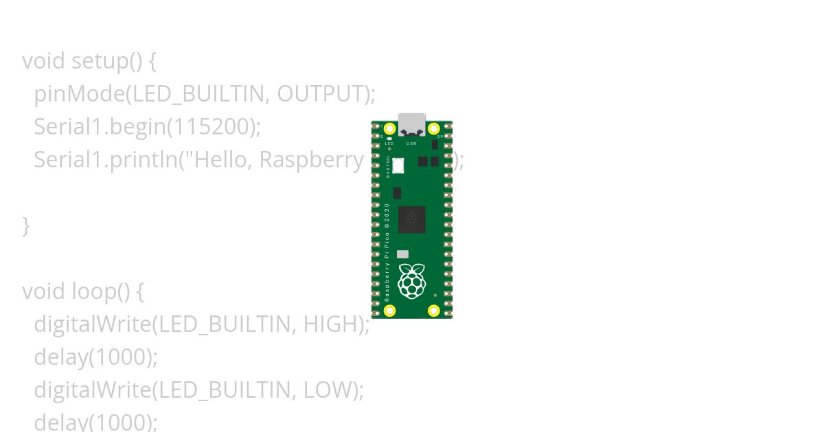 pi-pico-blink-Arduino simulation