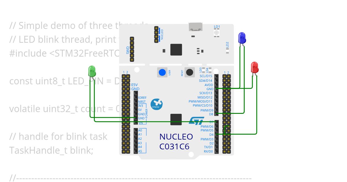freertos_three_taskS simulation