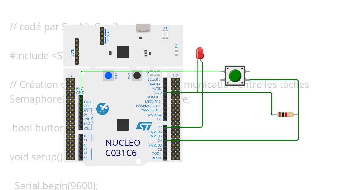 FreeRTOS_boutton_led simulation