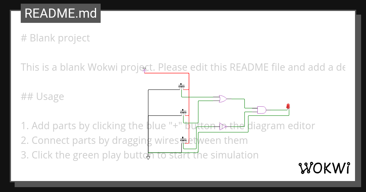 logic4_gates Wokwi ESP32, STM32, Arduino Simulator