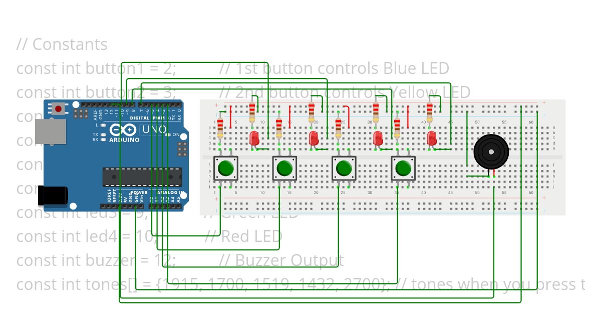 led memory game Faris simulation