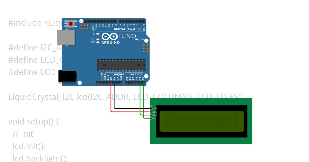 LiquidCrystal_I2C simulation