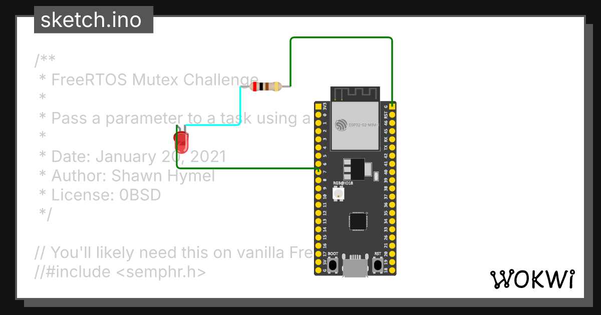 Testmutex wokwi esp32 stm32 arduino simulator