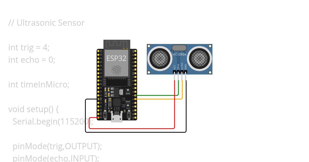 Ultrasonic Sensor simulation