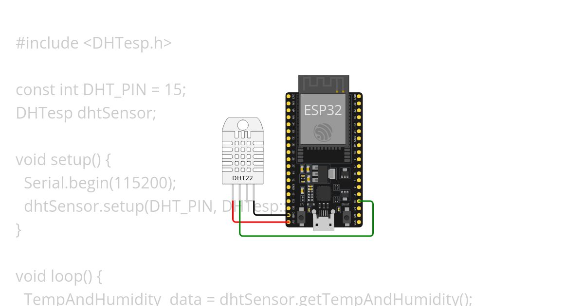 DHT22_SerialMonitor simulation