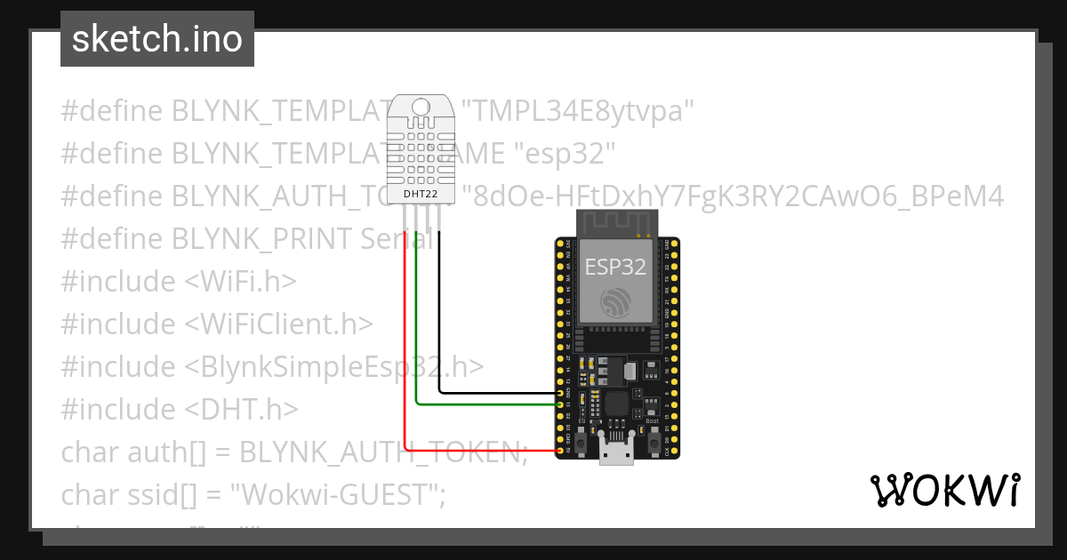 2C - Wokwi ESP32, STM32, Arduino Simulator