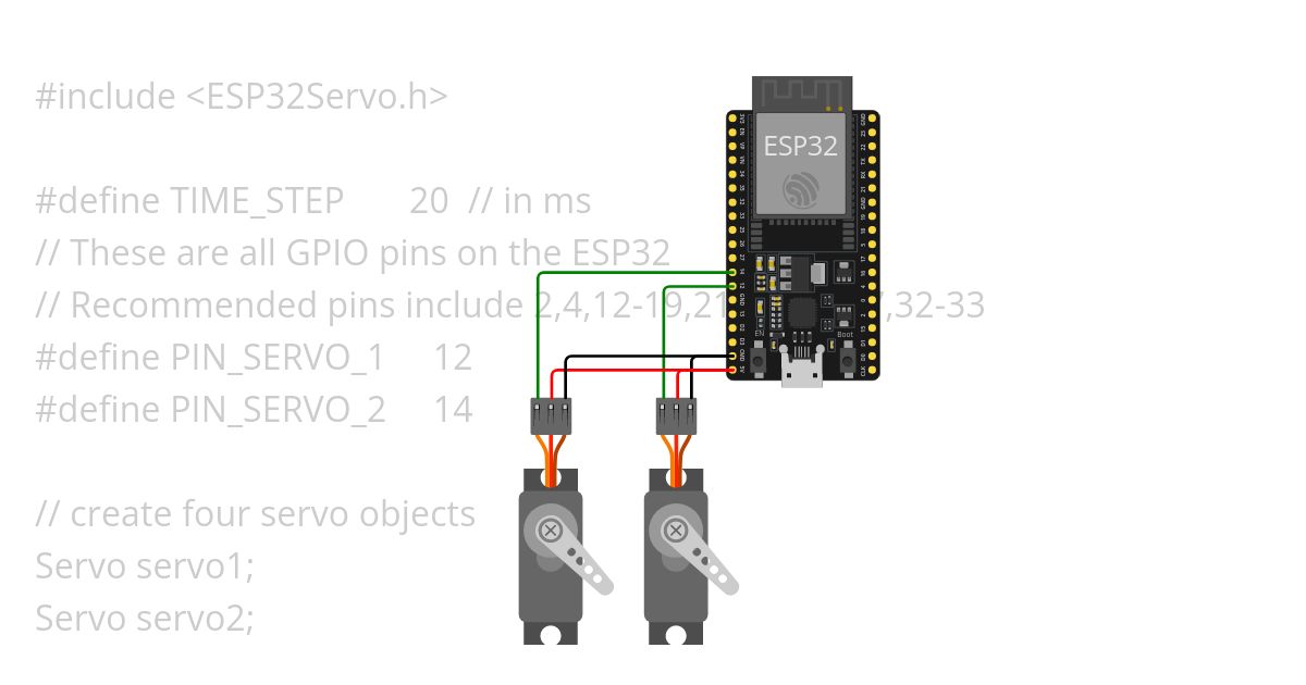 ESP32_Servo simulation