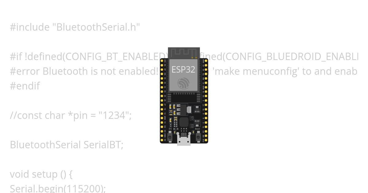 Bluetooth ESP32 simulation