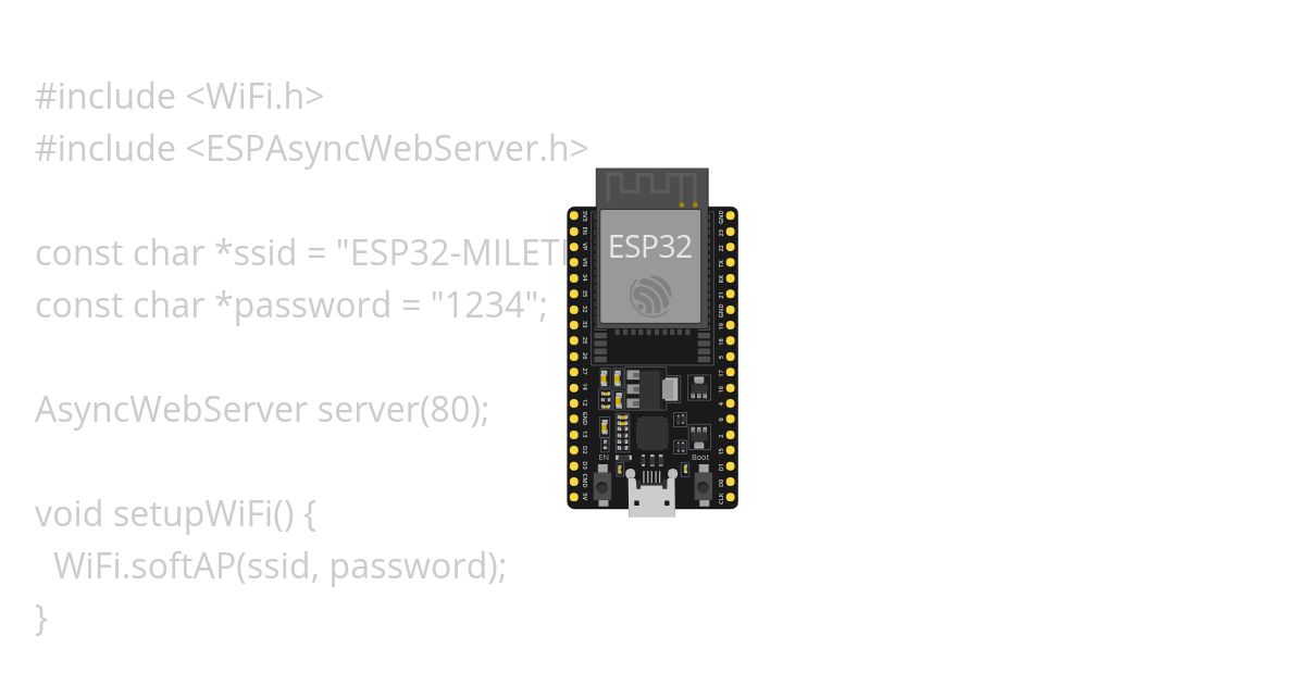 ESP web server simulation