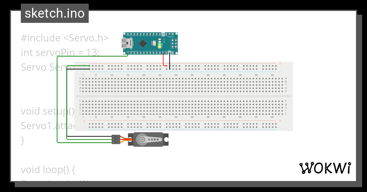 Servo Wokwi Esp Stm Arduino Simulator