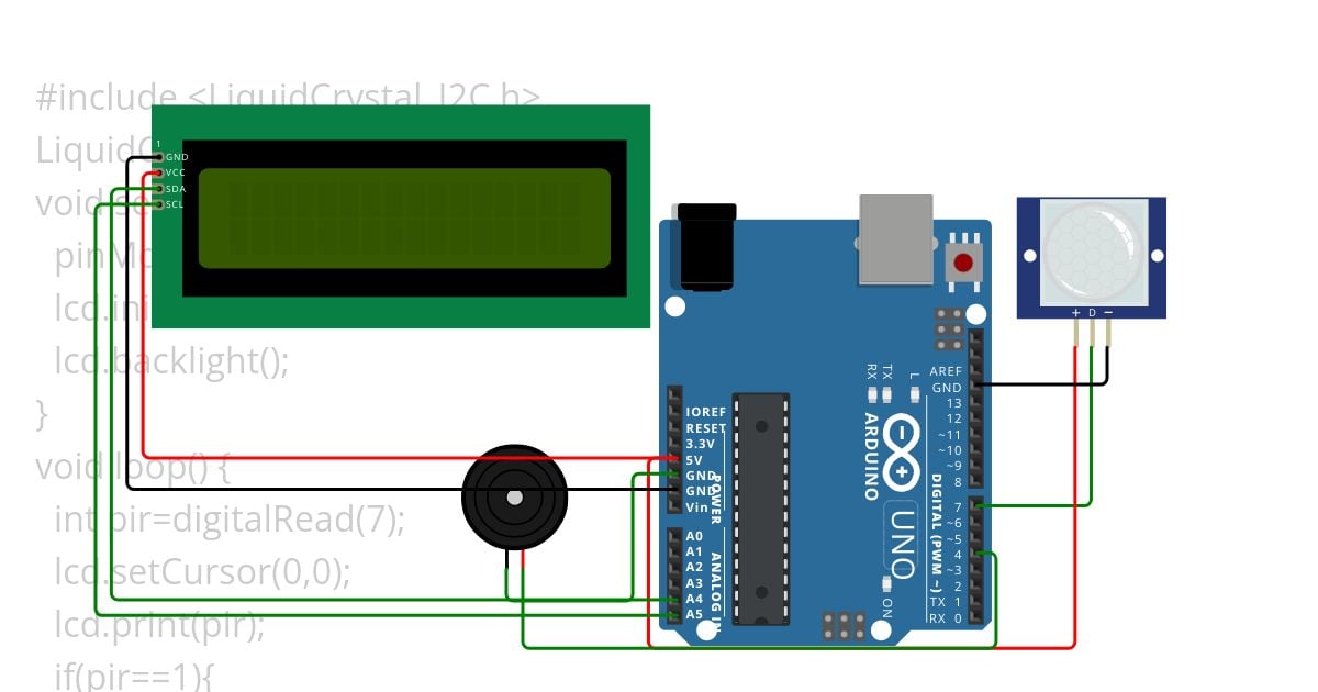 PIR_LCD_BUZZER Copy simulation