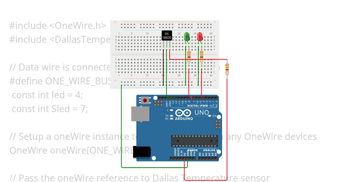 Temperature Sensor  simulation