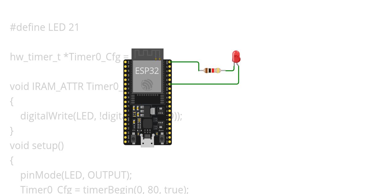 LED(ESP - 32) simulation