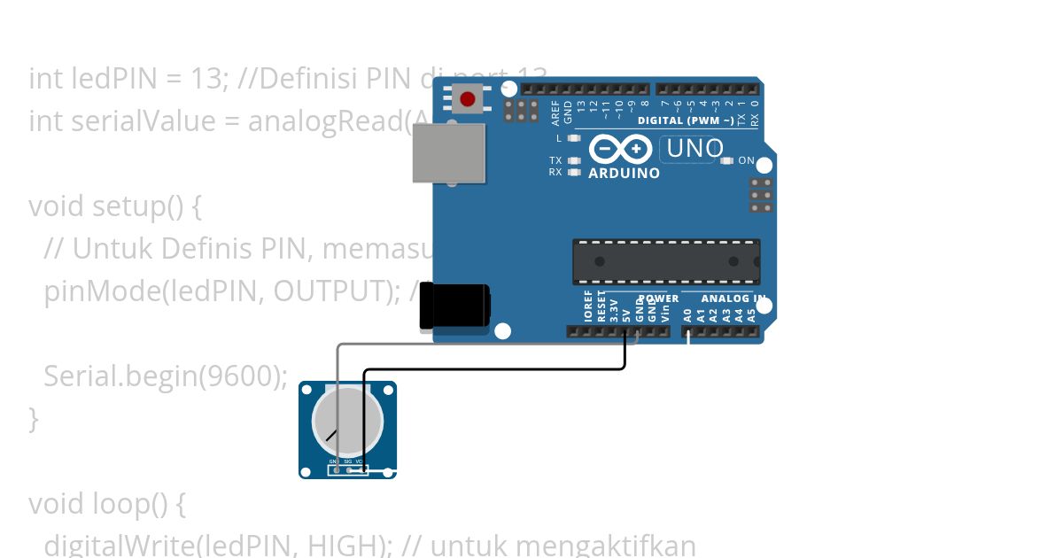 Belajar Arduino UNO simulation