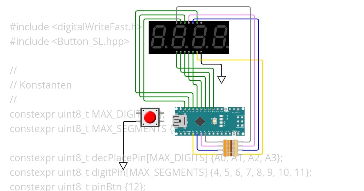 7-Segment LED simulation