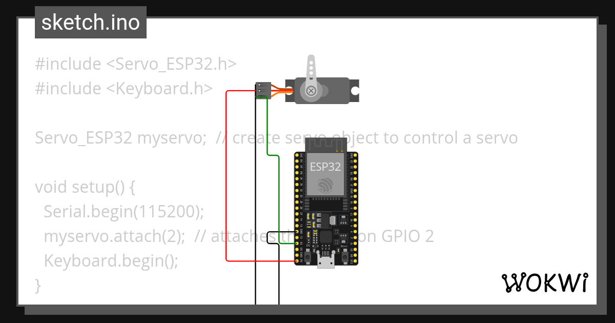 servo controller using esp 32 using l and r Wokwi ESP32, STM32