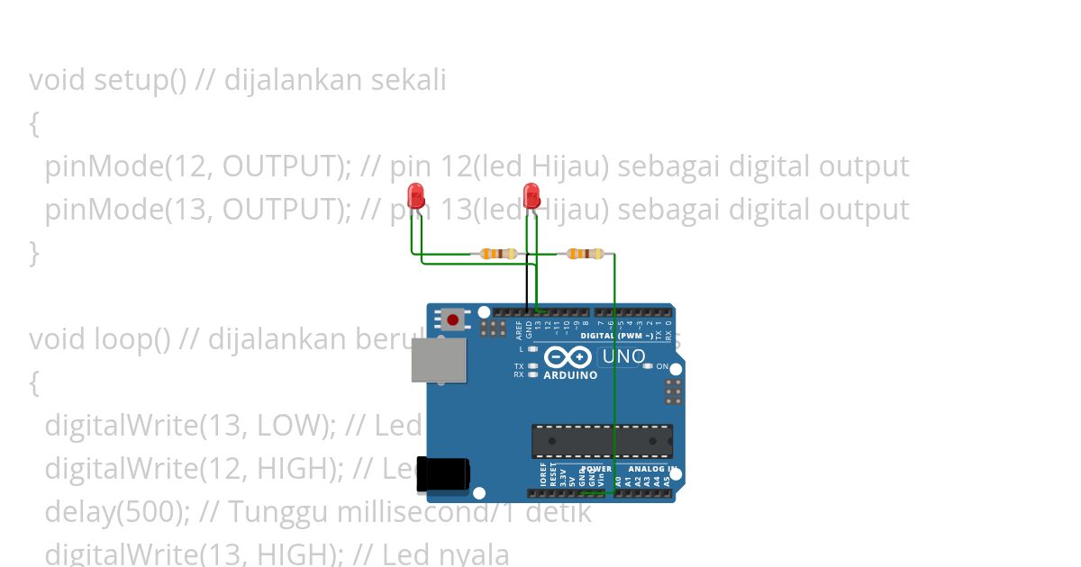led flip flop simulation