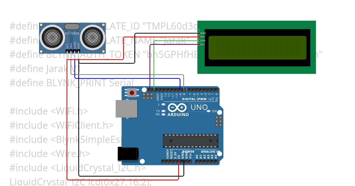 IoT jarak simulation