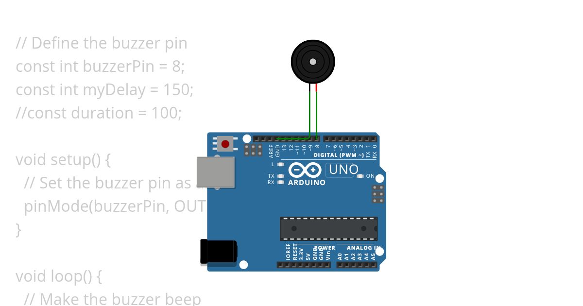 Buzzer Experiment simulation