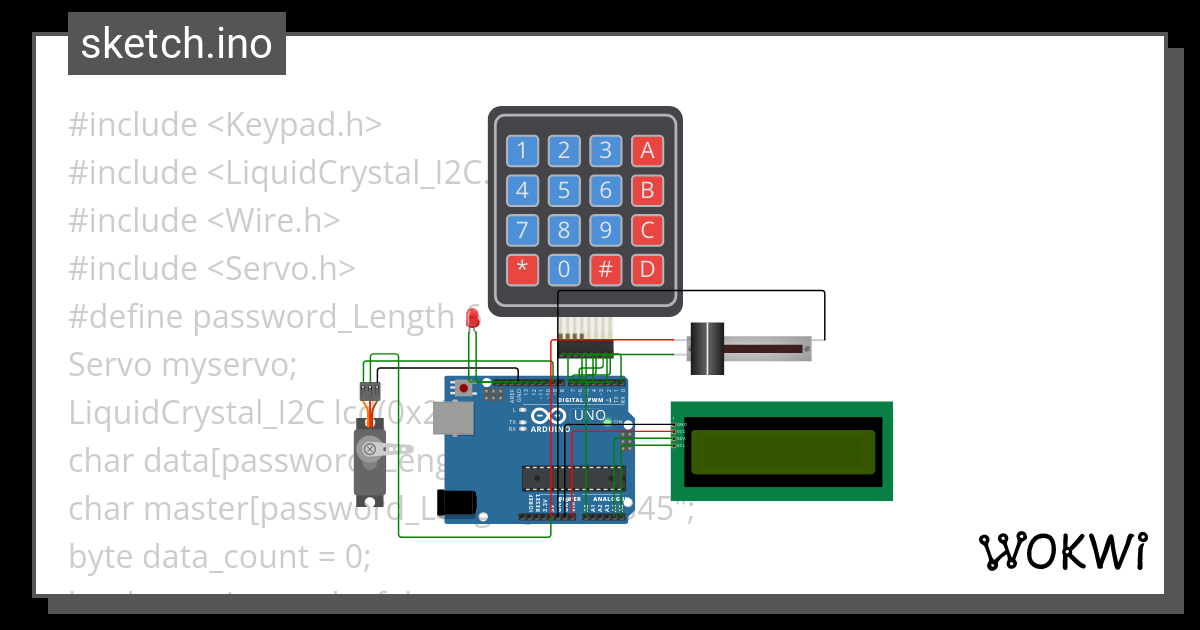 door&Mq2 - Wokwi ESP32, STM32, Arduino Simulator