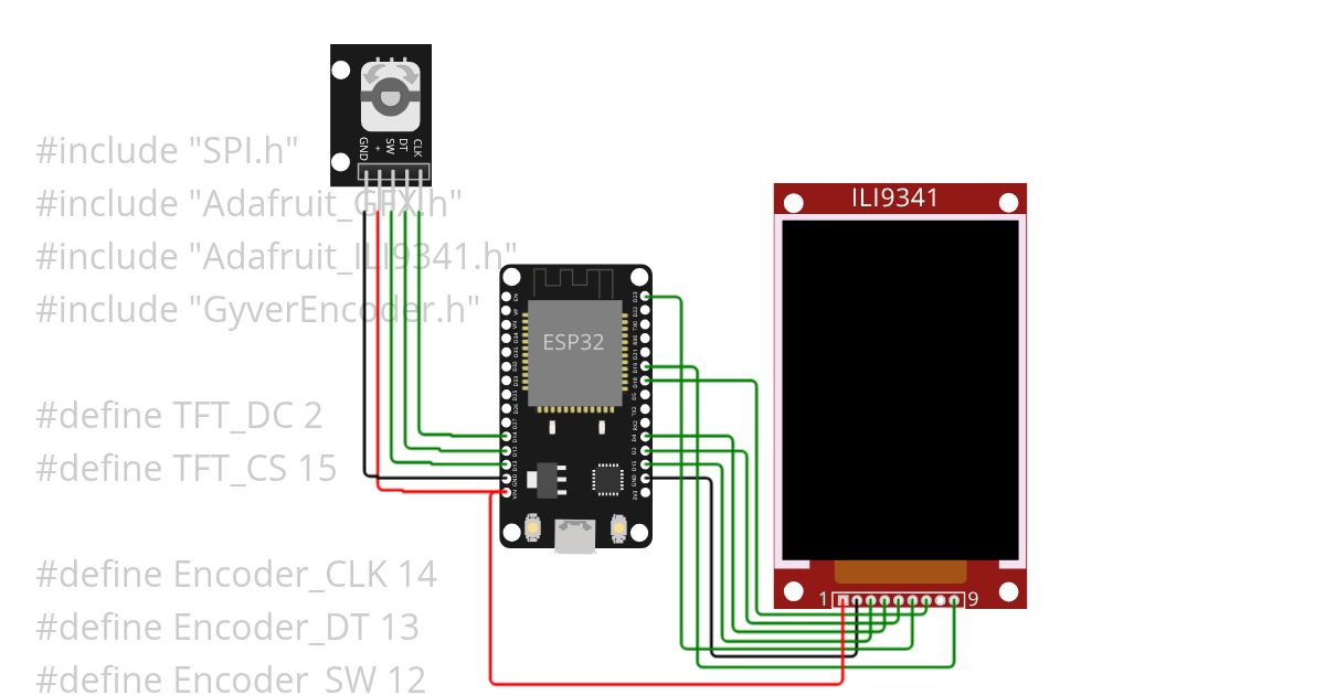 esp32-ILI9341 simulation
