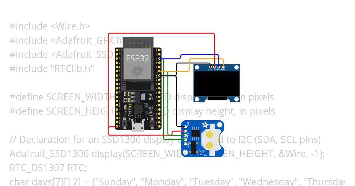 RTC WITH OLED simulation