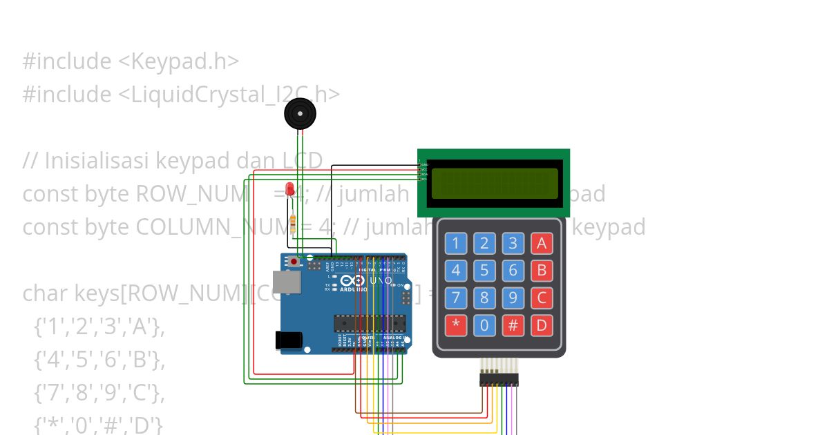 Keypad buzzer simulation