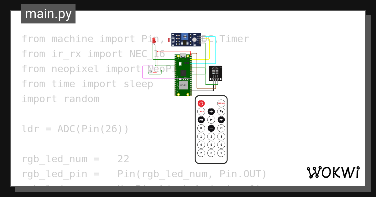 LDR Sensor - Wokwi ESP32, STM32, Arduino Simulator