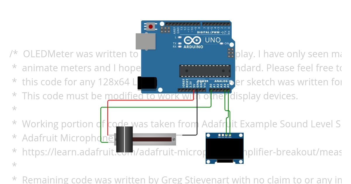 Vu Meter Oled Copy simulation