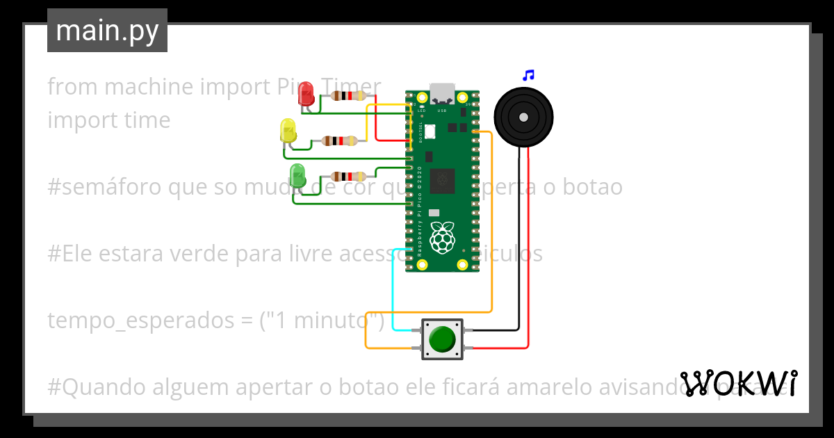 Projeto Em Andamento Sobre Semaforos Wokwi Esp Stm Arduino Simulator