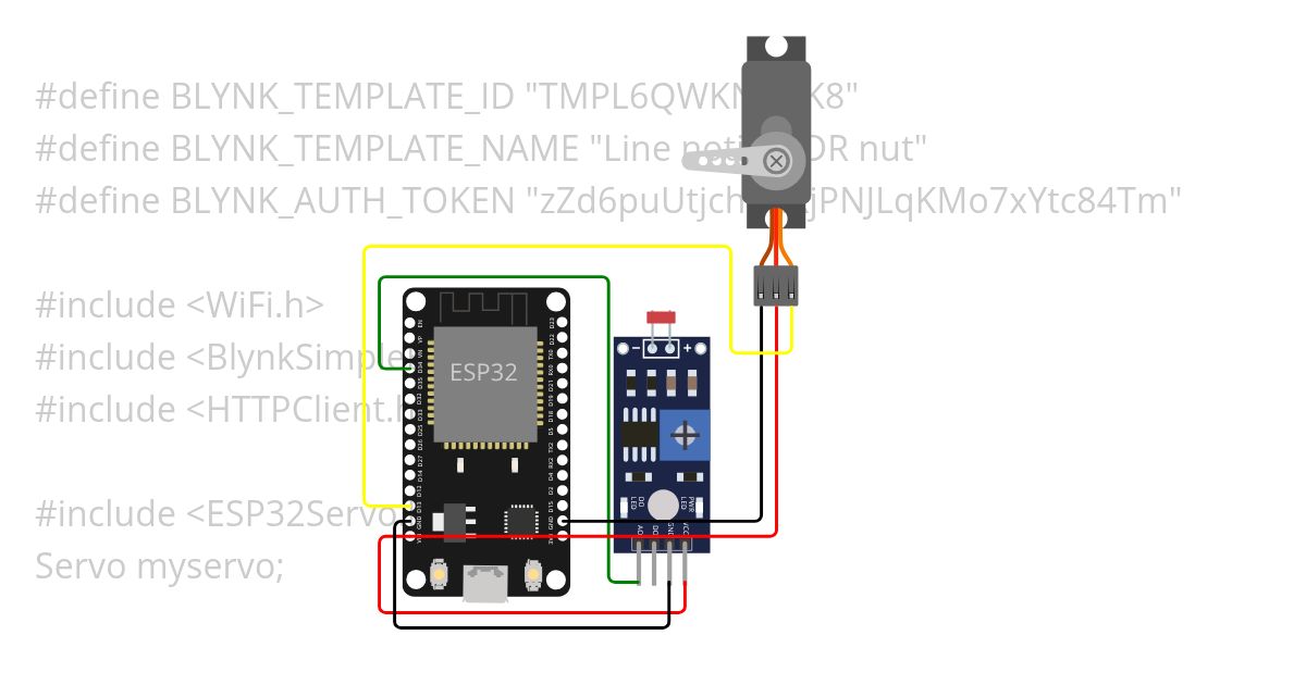 Line notify LDR nut tun ee41 simulation