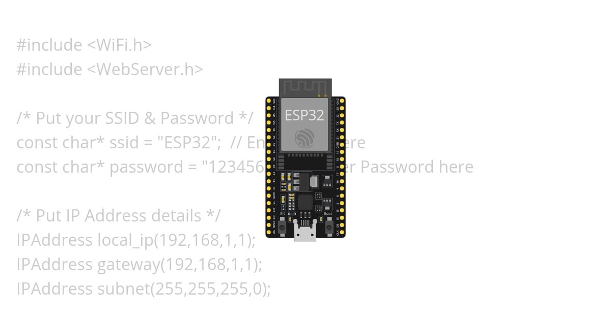ESP32WebServer simulation