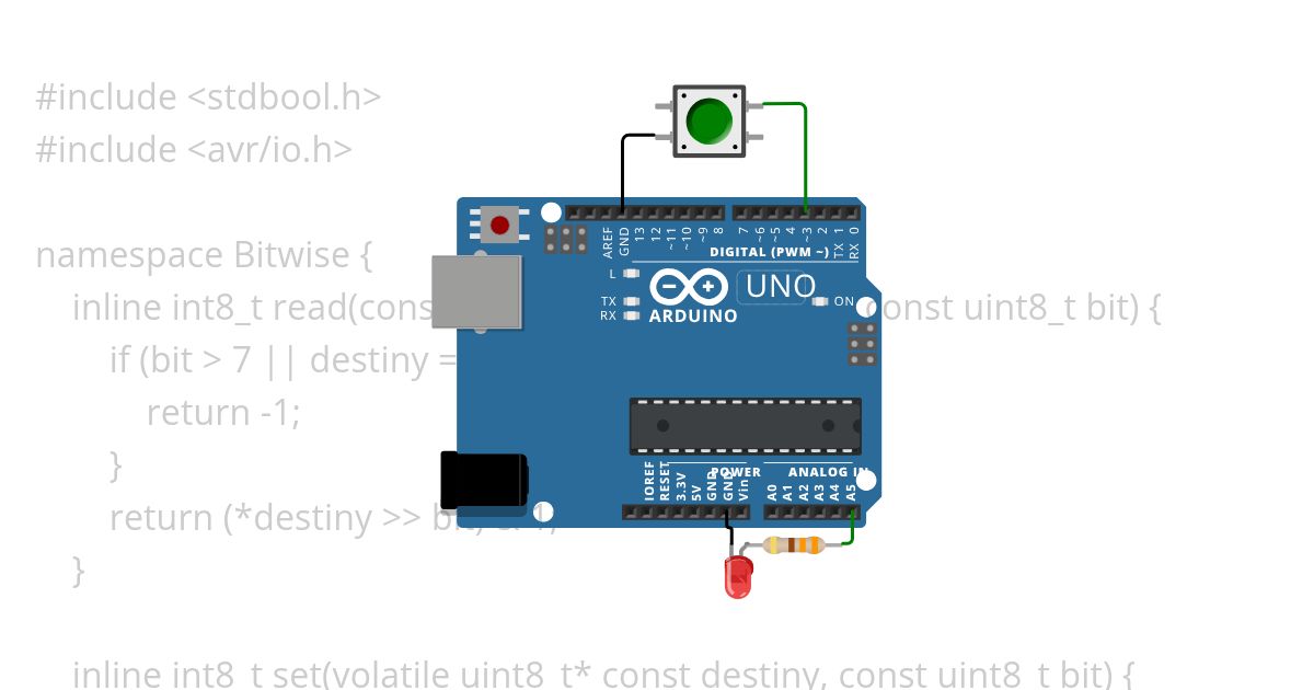 4 -  AVR GPIO: Security system simulation