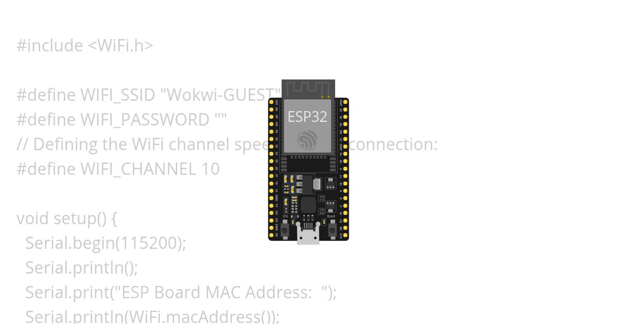 get MAC and IP address of ESP32 simulation