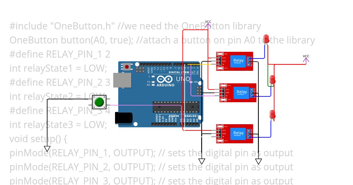 R led simulation