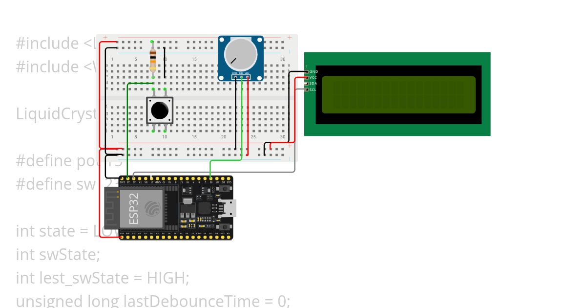LCD I2C  simulation