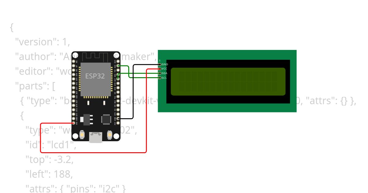 Lcd esp32 simulation