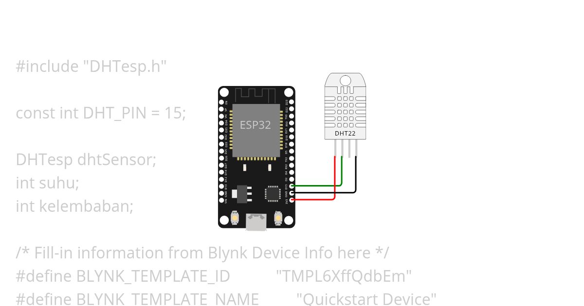 dht22-esp32-blynk  simulation