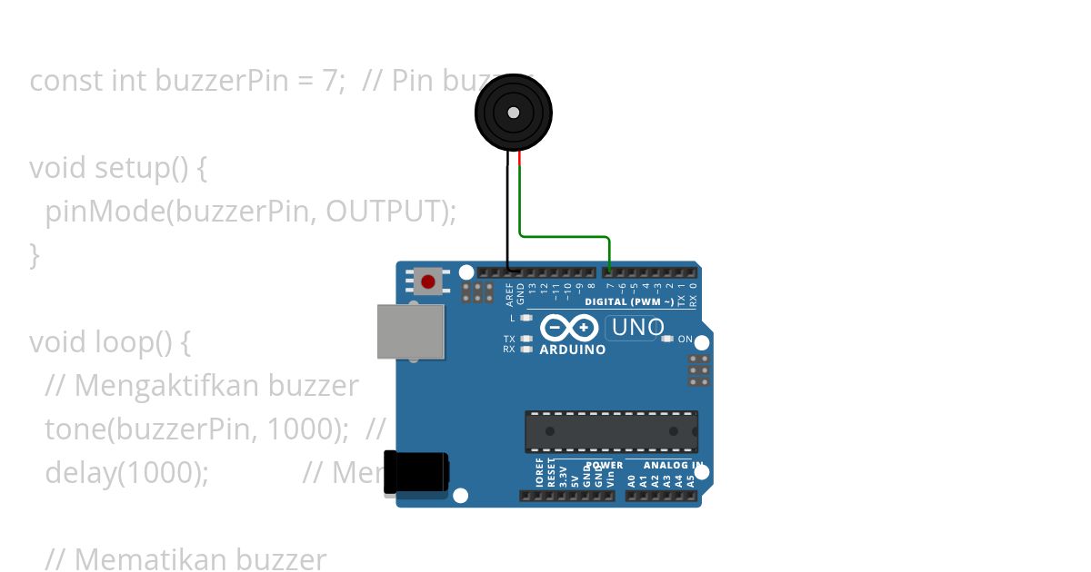 arduino dengan buzzer simulation