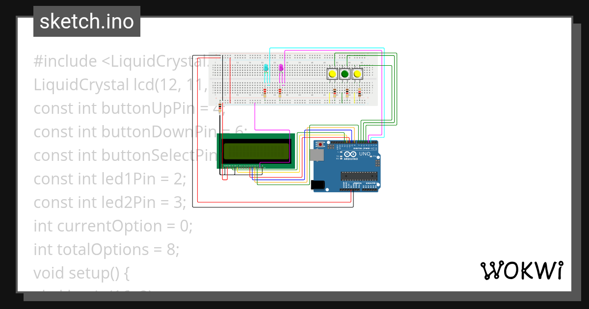 Arduino Uno L3U2 - Wokwi ESP32, STM32, Arduino Simulator