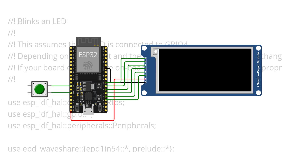 [esp32 | rust | std]  epaper simulation