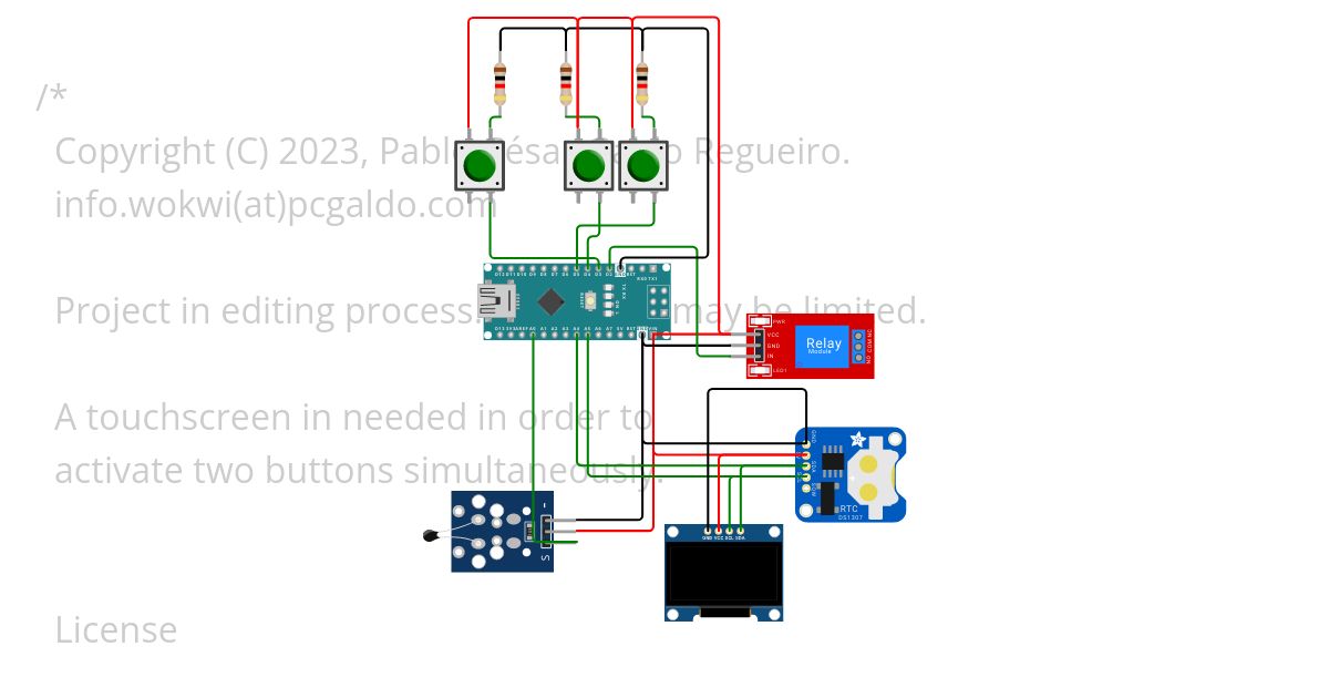 Chrono-thermostat (beta) simulation