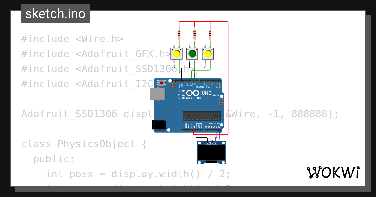 Simple velocity and acceleration system wokwi esp32 stm32 arduino